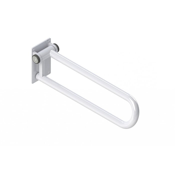 Barre d'appui relevable PT Rail - 28 pouces Blanc - Droitl