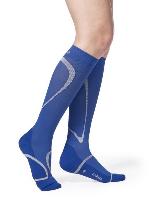 Bas compression - 20-30 mmHg - High Tech - Bleu - Medium Medium